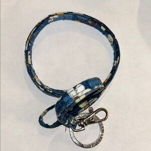Vera Bradley Blue and White Key & Card Holder
